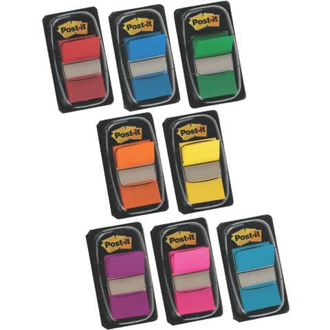 Segnapagina removibili Post-it® Index Medium con dispenser blu 50 segnapagina - 680-2